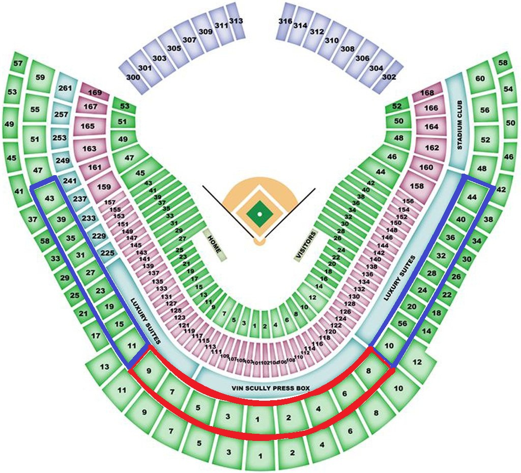 Seating Chart Dodger Stadium